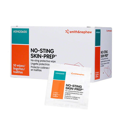 WIPE, SKIN PREP NO-STING (50/BX 20BX/CS)