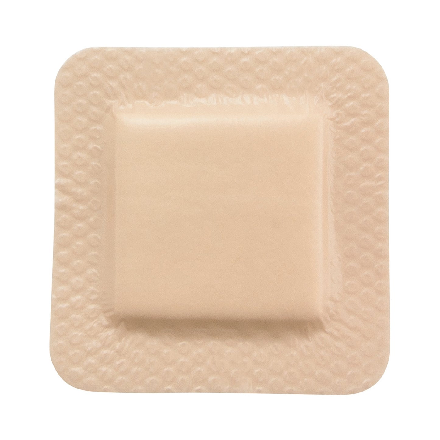 FOAM, ADH SIL LT W/BORDER 4"X4" (10/BX 20BX/CS)