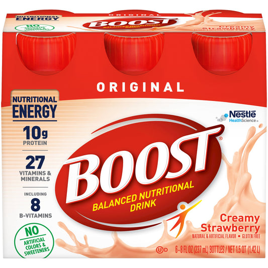 BOOST, ORIGINALCREAMY STRAWBERRY FE 8OZ (6/PK 4P/KCS)