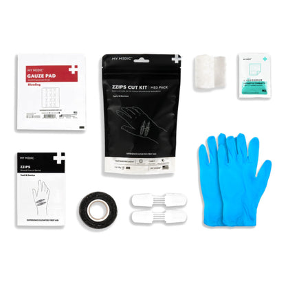 FIRST AID PACK, ZZIPS CUT ALL-IN-ONE BASIC