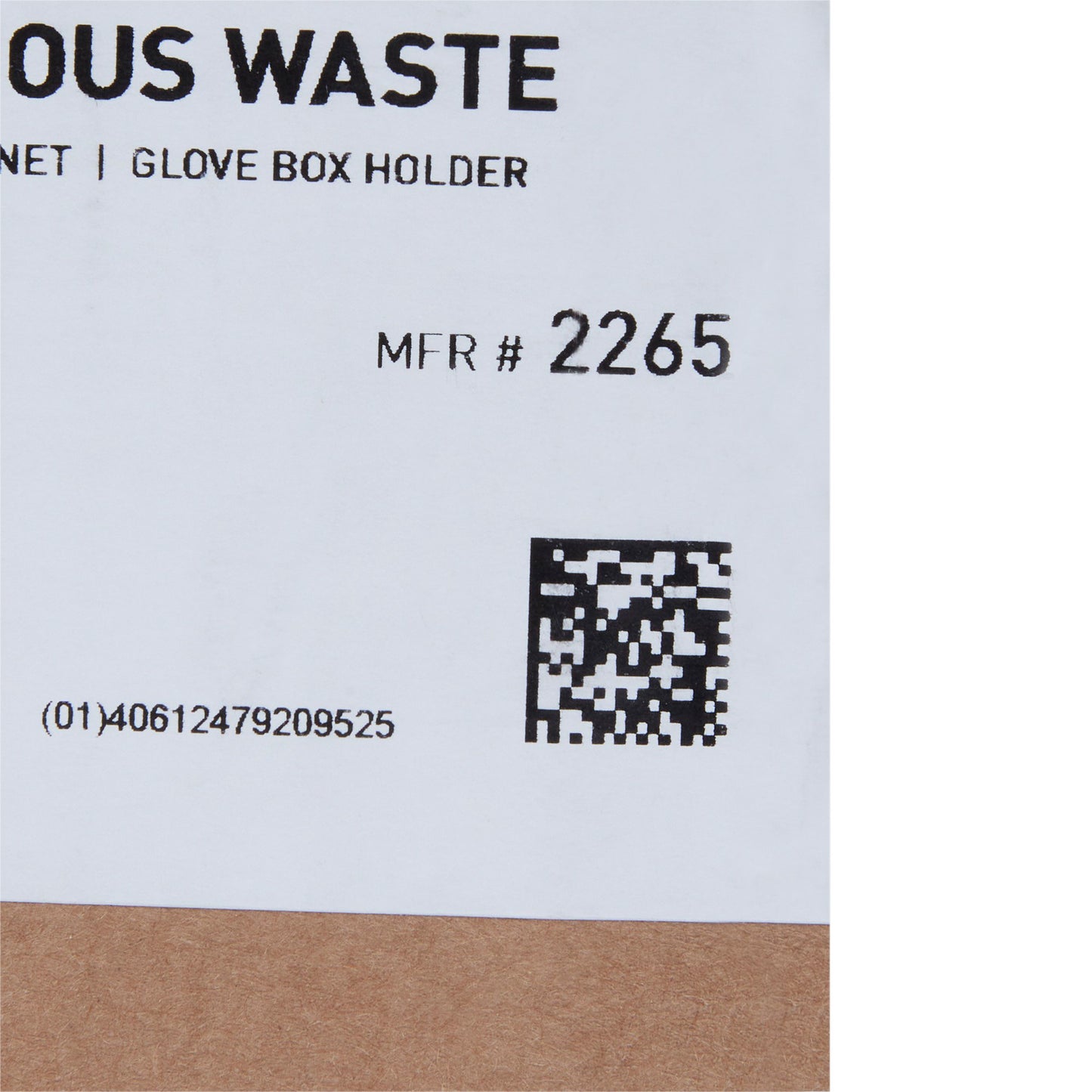 CABINET, SHARPS W/GLOVE HOLDER