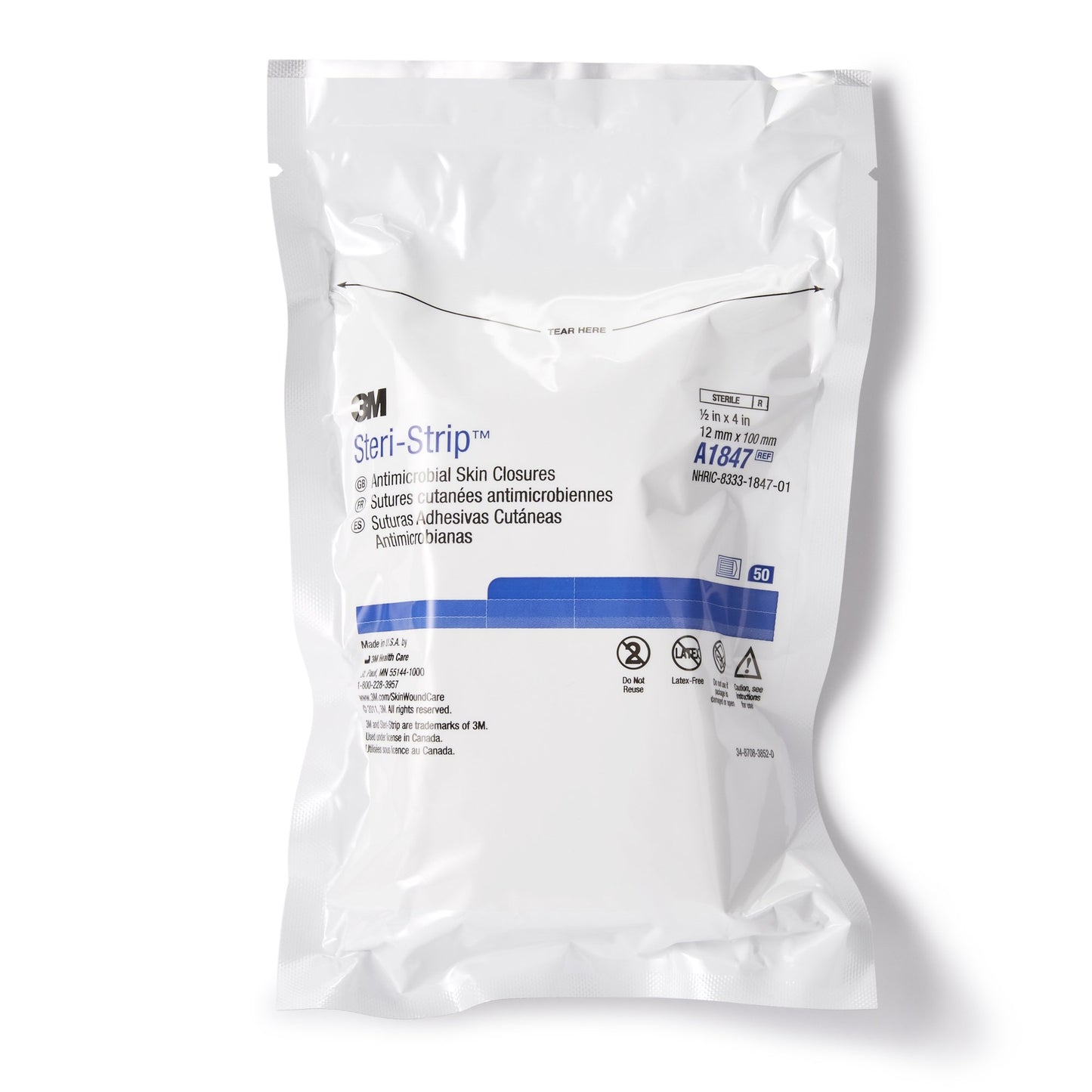 CLOSURE, STRI-STP IOD 1/2"X4" 6S (50PK/BX EA=PK)