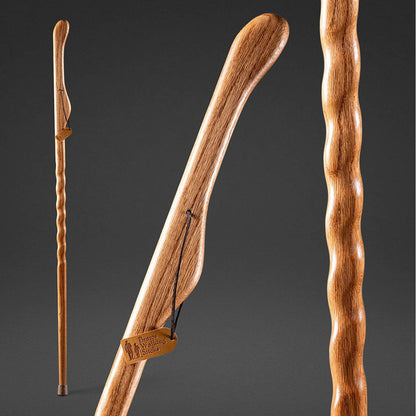 STICK, WALKING WOOD BRAZOS 58 TWIST OAK HITCHHIKER TAN 58"