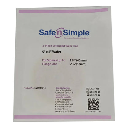 BARRIER, OSTOMY 2PC EXT TAPE COLLAR WHT 2 1/4" (5/BX 8BX/CS)