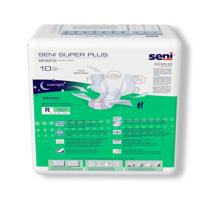BRIEF, INCONT SENI SUPER PLUS REG 40"-50" (10/PK 4PK/CS)