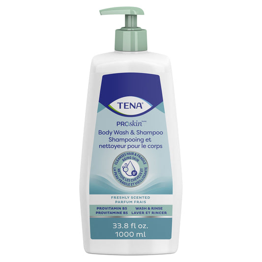 BODYWASH/SHAMPOO TENA UNSCNTD PMP 33.8 FL OZ (8/C SCAPER