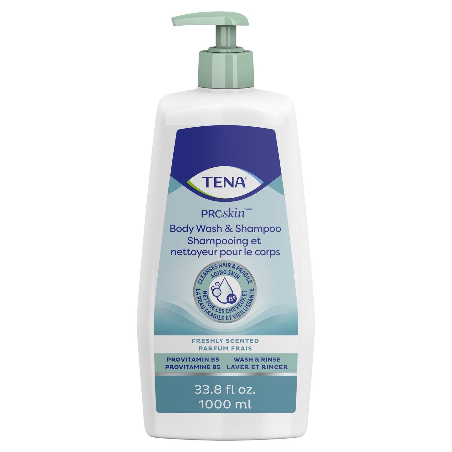 BODYWASH/SHAMPOO TENA UNSCNTD PMP 33.8 FL OZ (8/C SCAPER