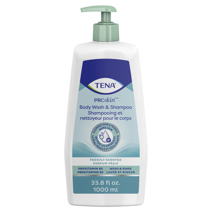 BODYWASH/SHAMPOO TENA UNSCNTD PMP 33.8 FL OZ (8/C SCAPER