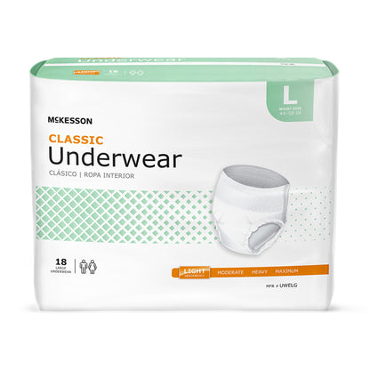 UNDERWEAR, CLASSIC LG 44-58 (18/BG 4BG/CS)
