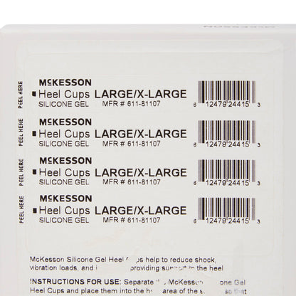 HEEL CUP, SILICONE LG/XLG (1PR/BX 6BX/CS)