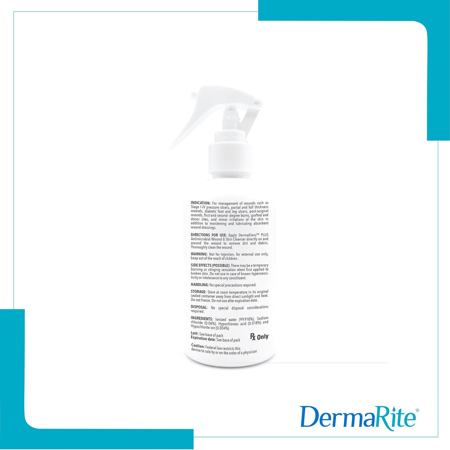 CLEANSER, WND DERMAKLENZ SPR ANTIM 8OZ (6/CS)