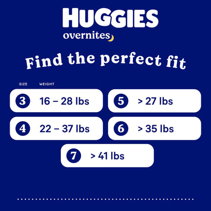 DIAPER, HUGGIES OVERNITE SZ7 (13/PK 4PK/CS)