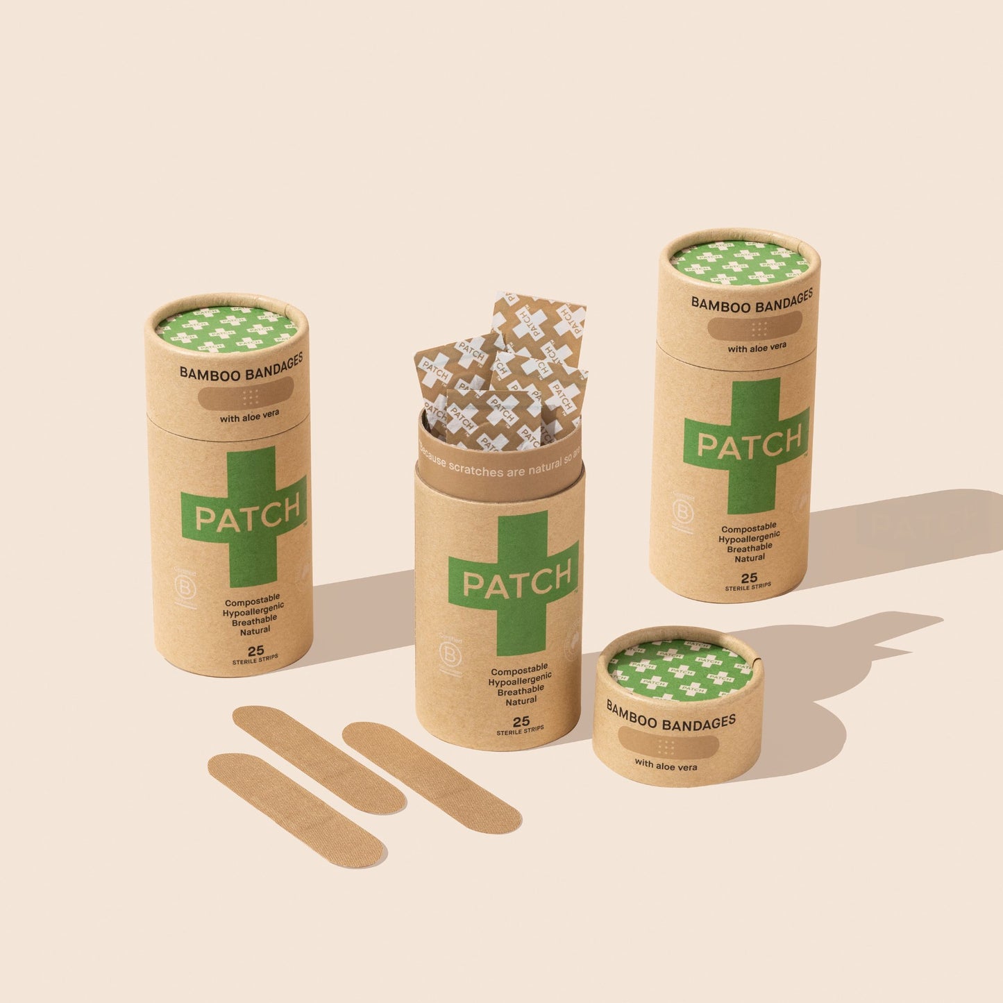 BANDAGE, ADH ALOE VERA BAMBOO (25/TU 3TU/BX 8BX/CS)