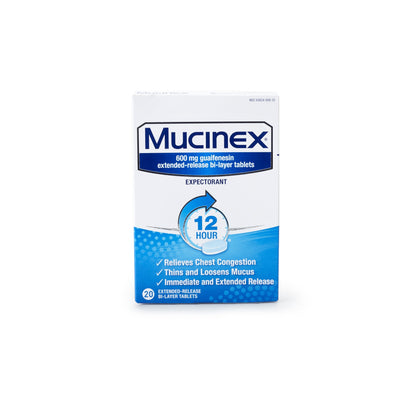 MUCINEX, TAB ER 600MG (20/BX)