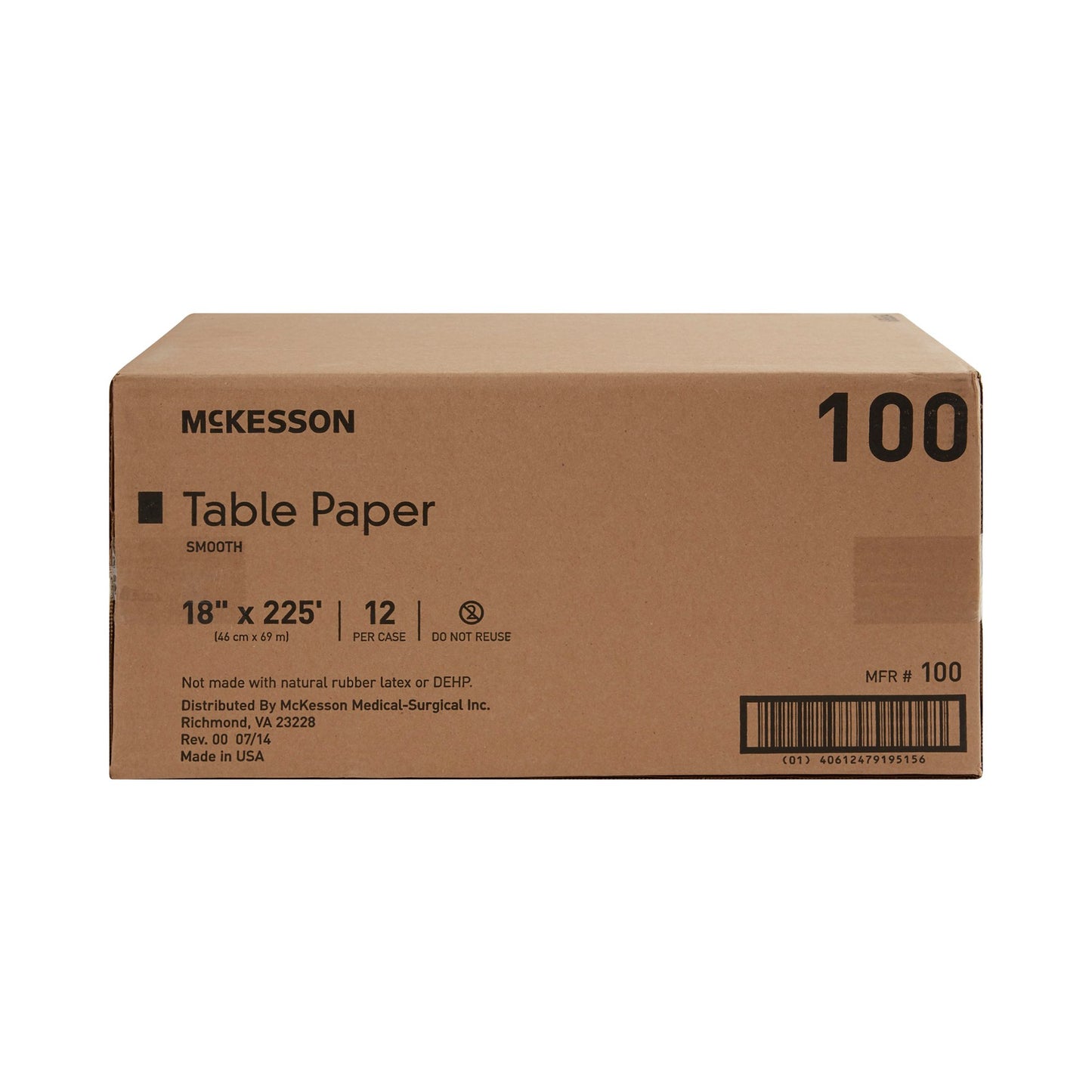 PAPER, TABLE SMTH ECON WHT 18"X225' (12RL/CS)