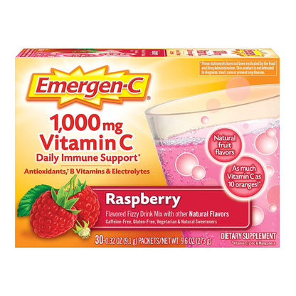 EMERGEN-C, DRINK MIX RASPBERRY(30/BX) 9ALCCP
