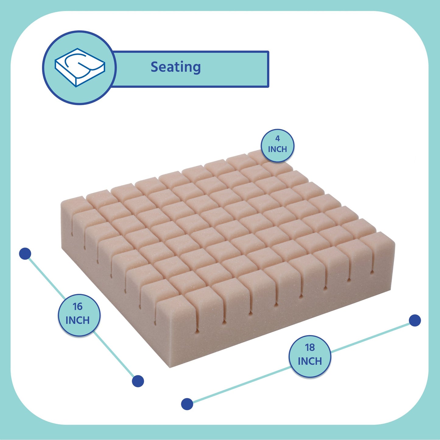 CUSHION WHEELCHAIR SOFTSKIN