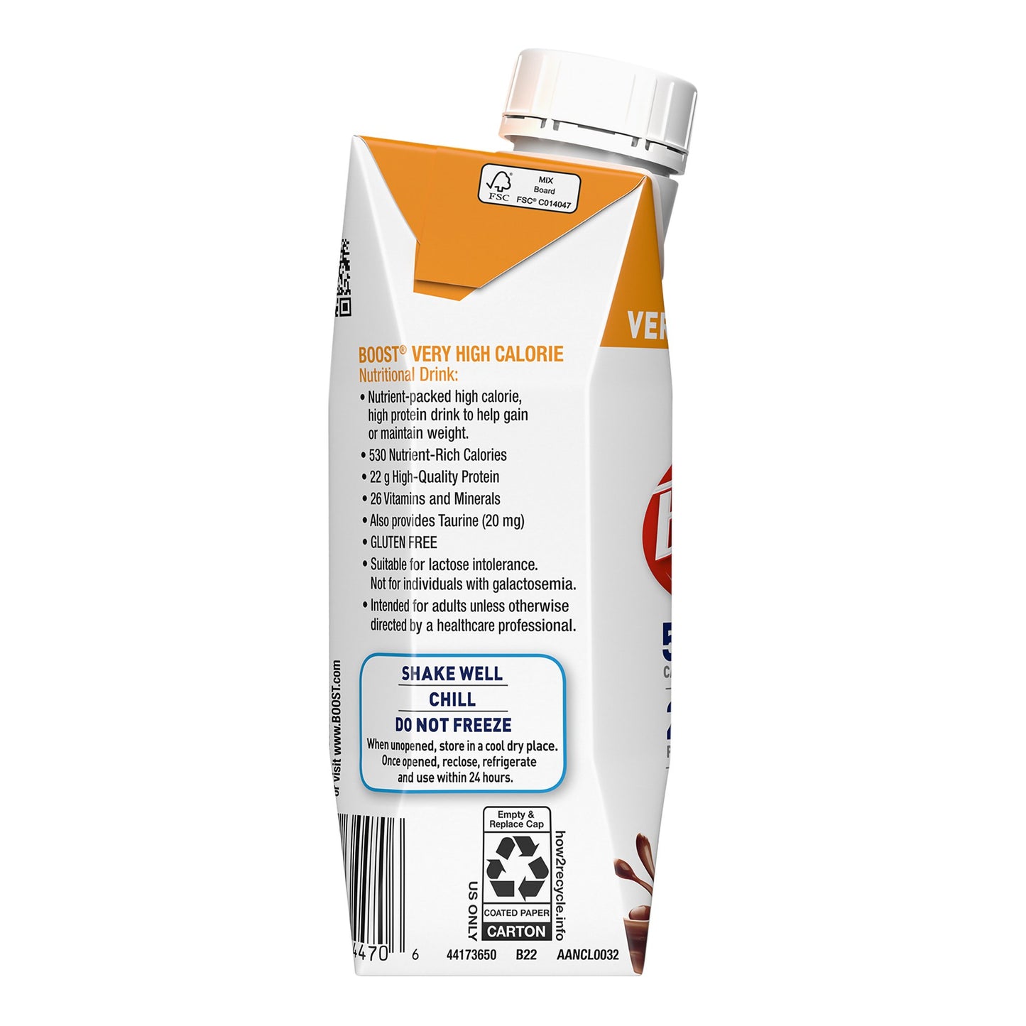 BOOST VHC, CHOCOLATE 8OZ (24/CS)