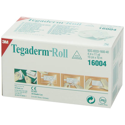 DRESSING, TEGADERM ROLL TRANSP4"X11YDS (4RL/CS) 3M