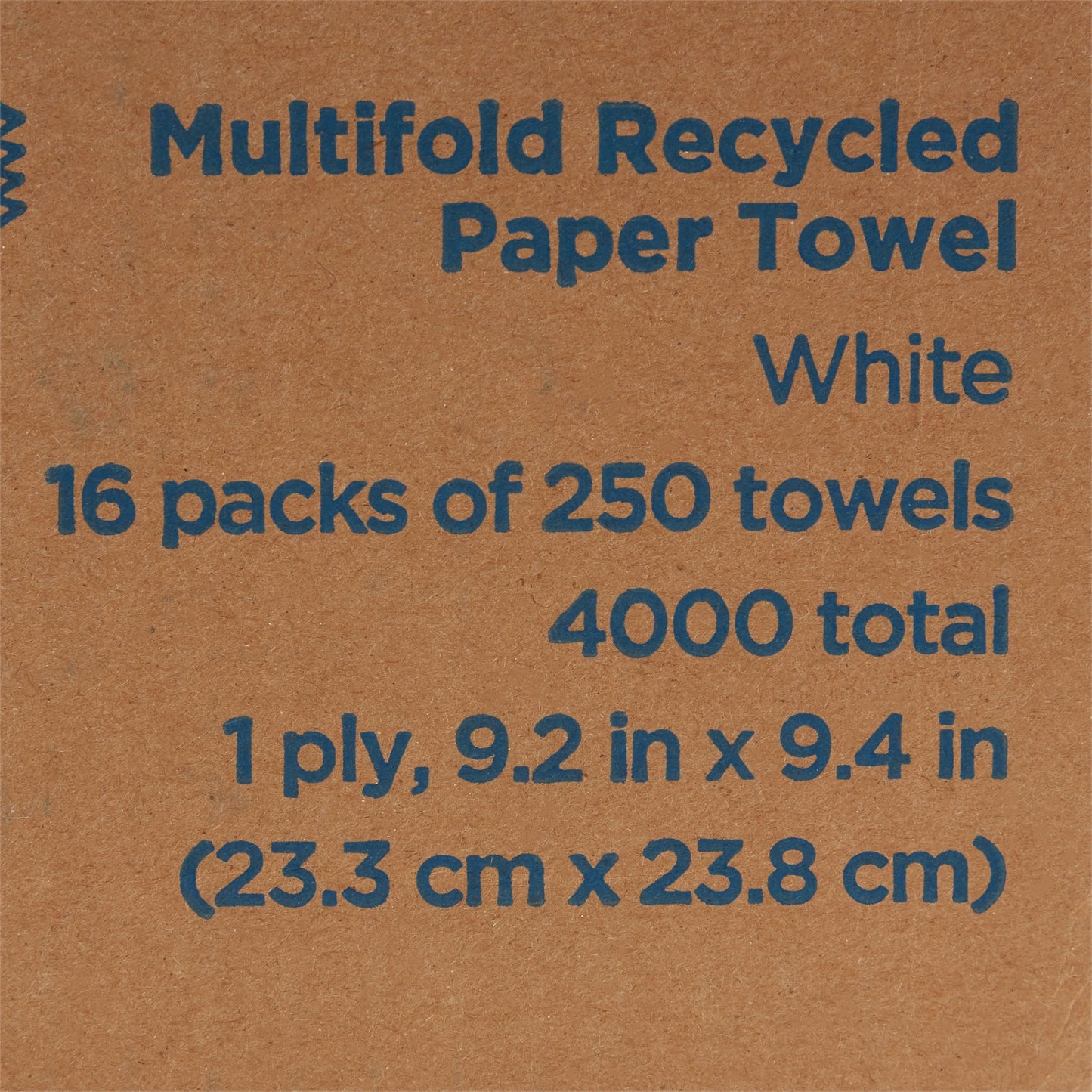 TOWEL, PAPER MULTI-FOLD WHT 9 1/4X9 1/2 (250/PK 16PK/CS)