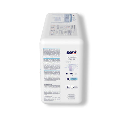 BRIEF, INCONT SENI CLASSIC PLUS REG 40"-50" (25/PK 4PK/CS)