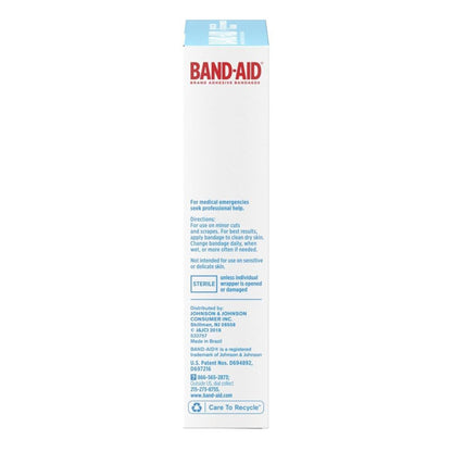 BANDAGE, ADH BAND-AID TOUGH STRIPS (10/BX)