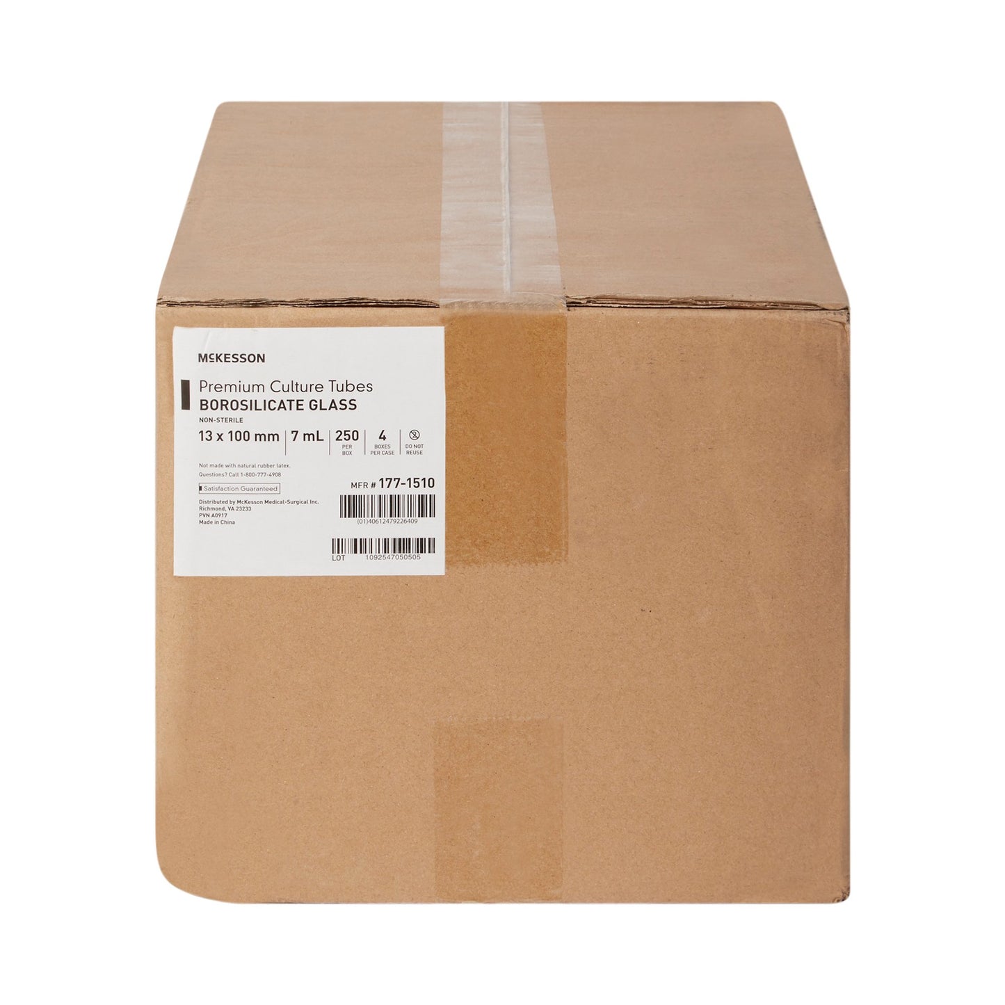 TUBE, TEST GLASS DISP 13X100 7ML (250/BX 4BX/CS)