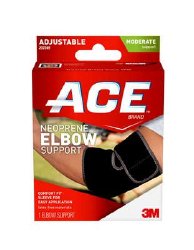ELBOW SUPPORT, ACE ADJ NEOPRENE ONE-SIZE (12/BX)