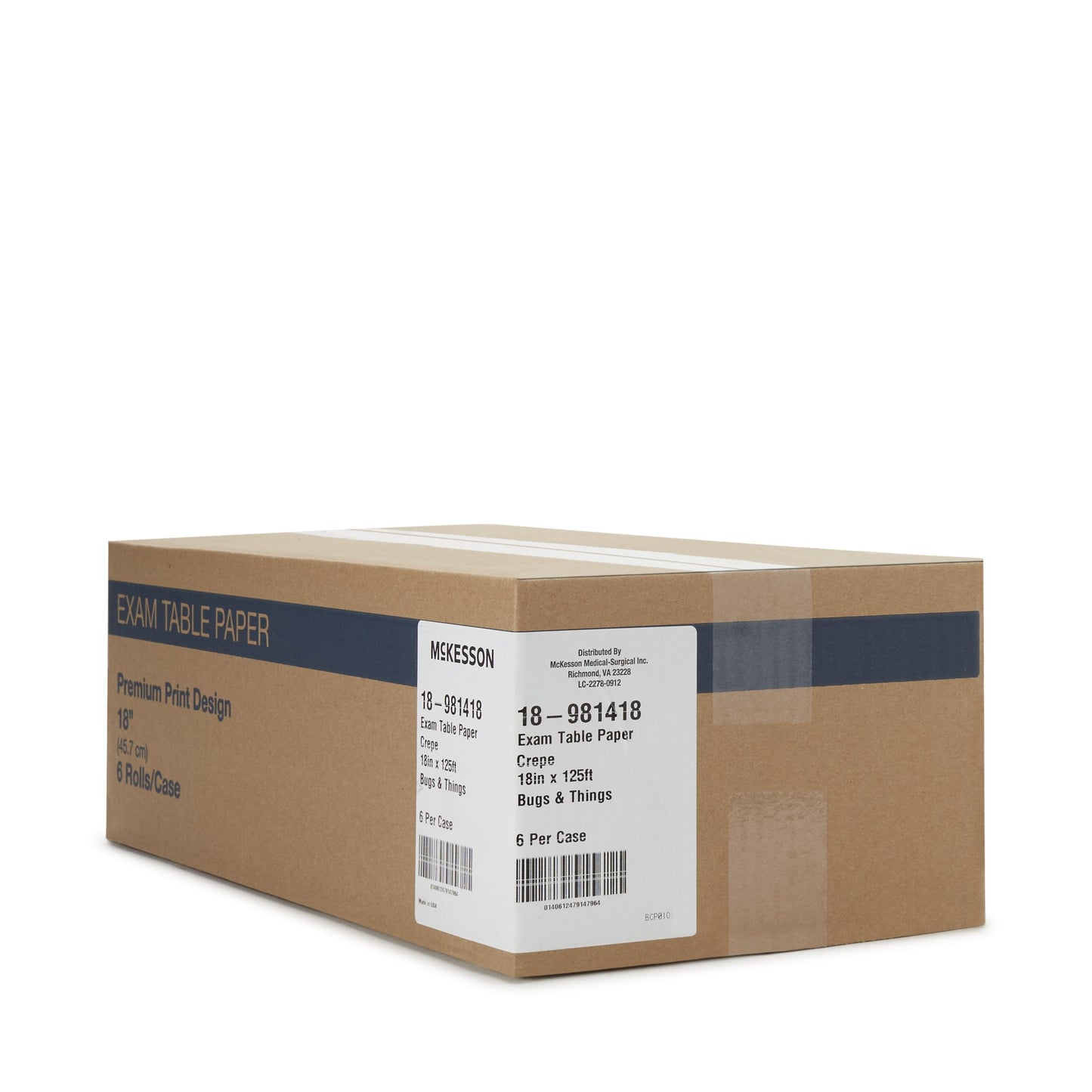 PAPER, TABLE CREPE BUGS PRNT 18"X125' (6/CS)