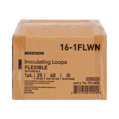 LOOP, INOCULATING FLEX W/NEEDLE 1UL (25/BG 40BG/CS)