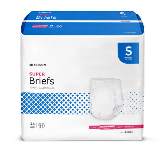 BRIEF, TAB CLOSURE SUPER SM 20-32" (24/BG 4BG/CS)