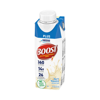 BOOST PLUS, VERY VANILLA 8OZ (24/CS)