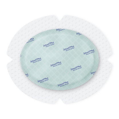 DRESSING, WND SAP BRDR OVAL W/SIL ADH 5"X6" (10/BX)