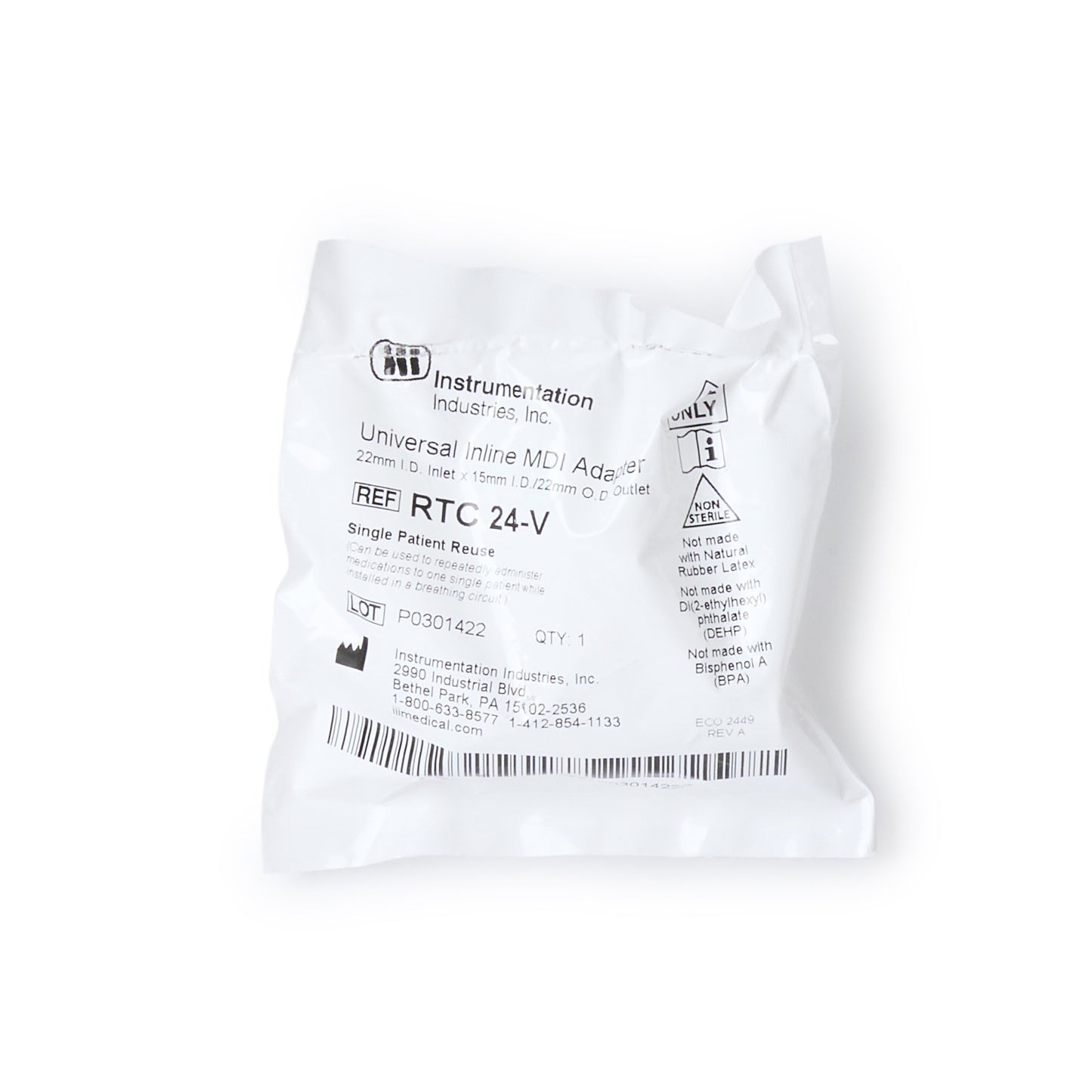ADAPTER, METERED DOSE INHALER (25/PK)