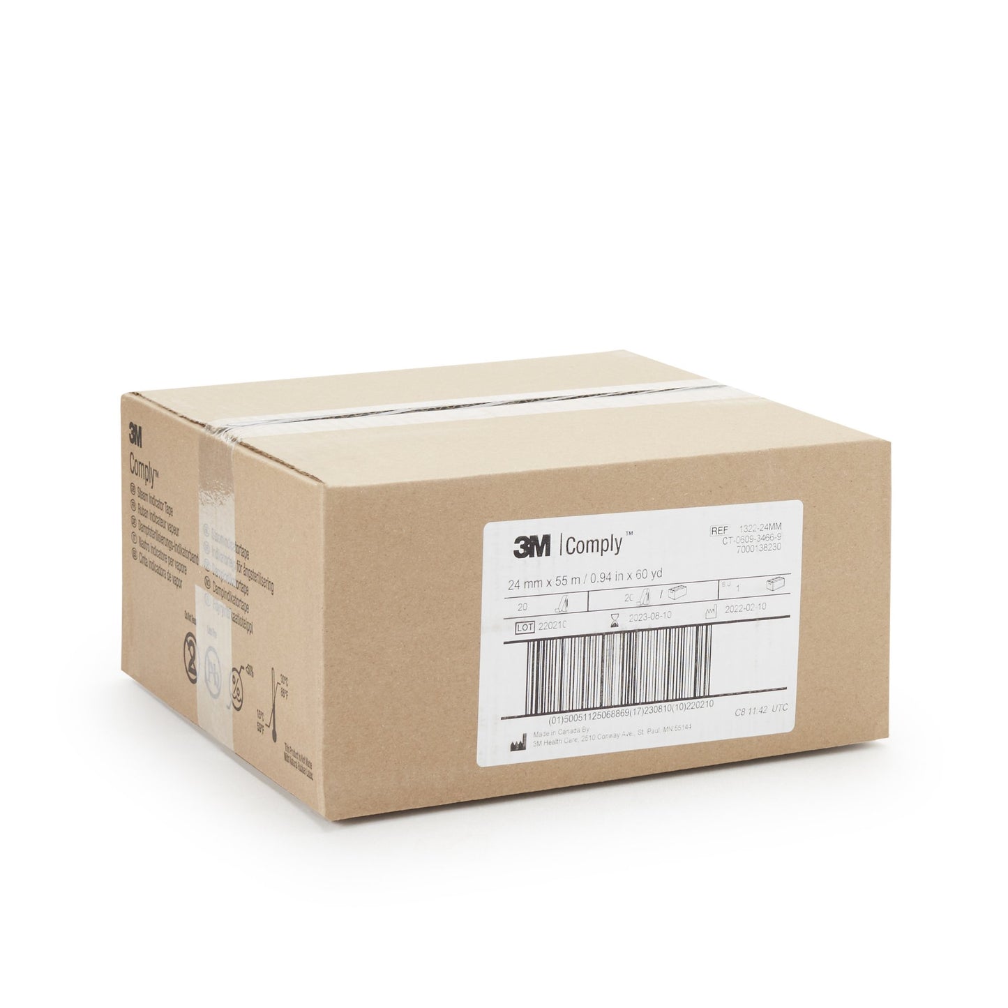 TAPE, INDICATOR LEAD FREE STEAM 0.94"X60YDS (20RLS/CS)3M