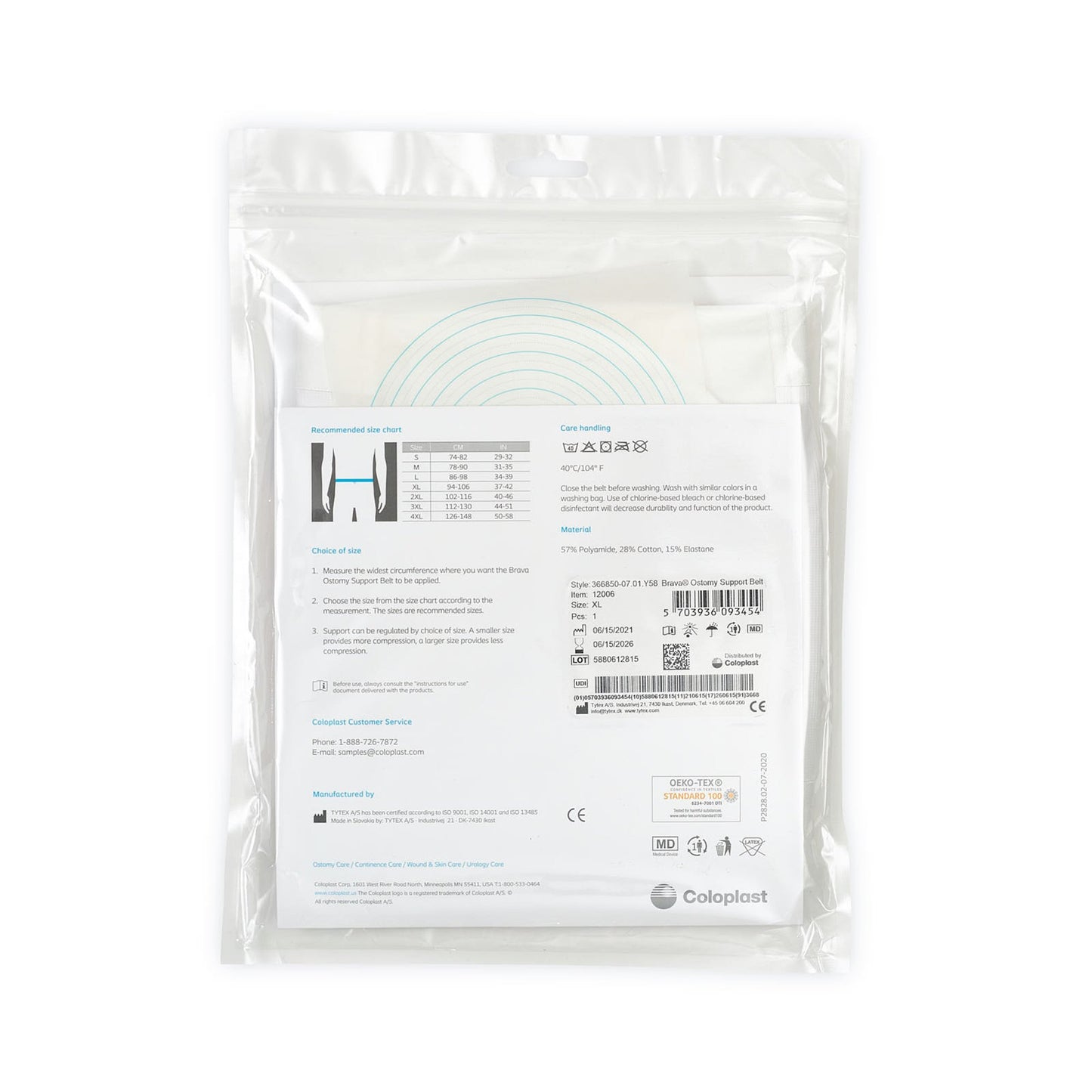 BELT, OSTOMY BRAVA SUPPORT XLG(1/BX)