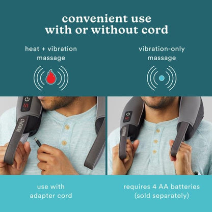 MASSAGER, NECK PRO THERAPY VIBRATION W/HEAT (4/CS)