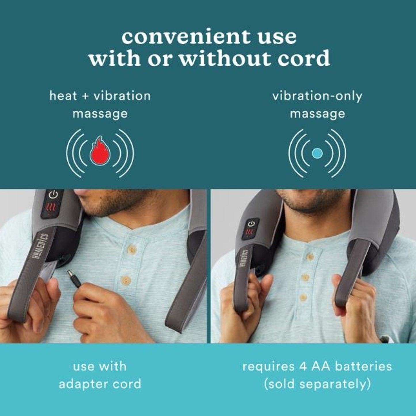 MASSAGER, NECK PRO THERAPY VIBRATION W/HEAT (4/CS)