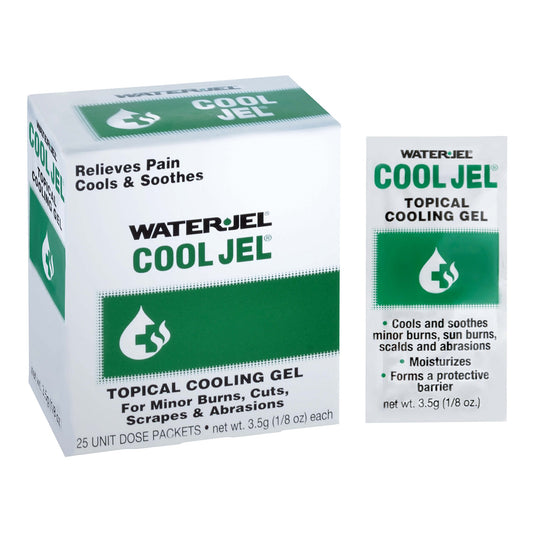 GEL, BURN WATERJEL COOL JEL 3.5GM (25/BX 24BX/CS) WTRJEL