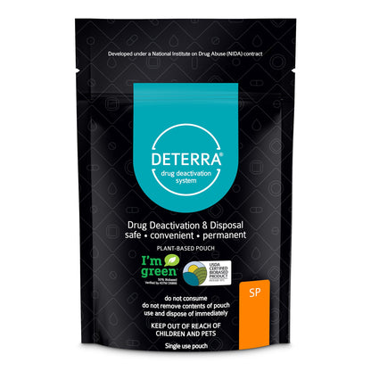 POUCH, DRUG DISPOSAL DETERRA SM (250/CS)