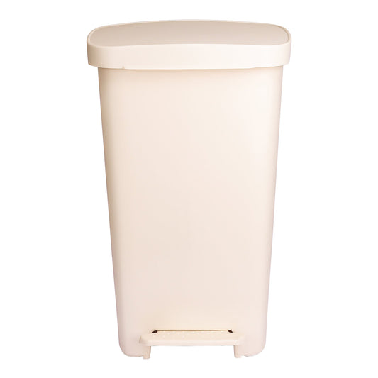 WASTECAN, STEP-ON RECTGL PLAS BGE 52QT