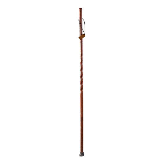 STICK, WALKING WOOD BRAZOS TWISTED TREKKER OAK RED 55"