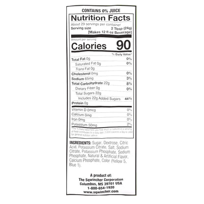 SQWINCHER, PDR MIX LMN LIME MAKES 2.5GL (32PK/CS)