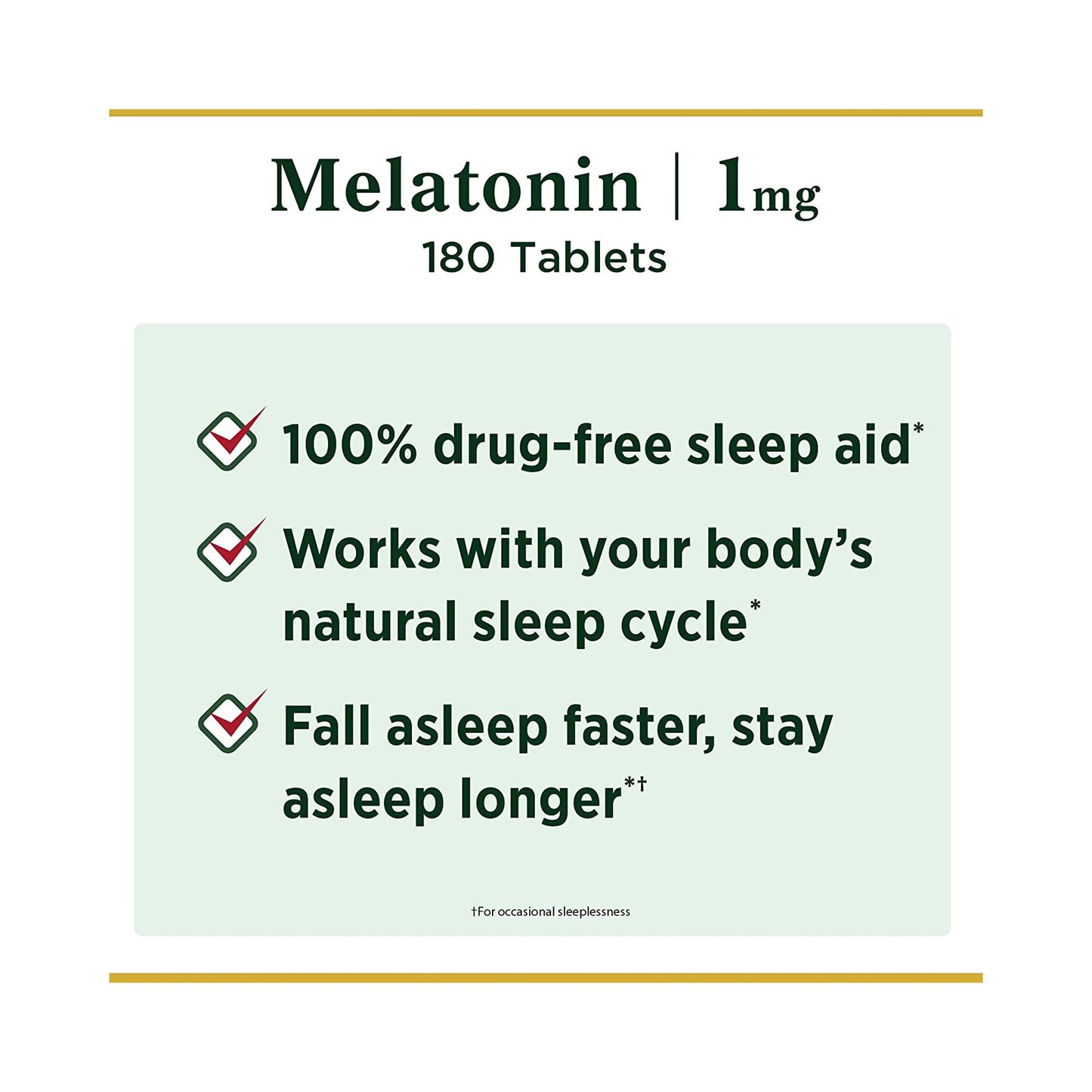 MELATONIN, TAB 1MG (180/BT)