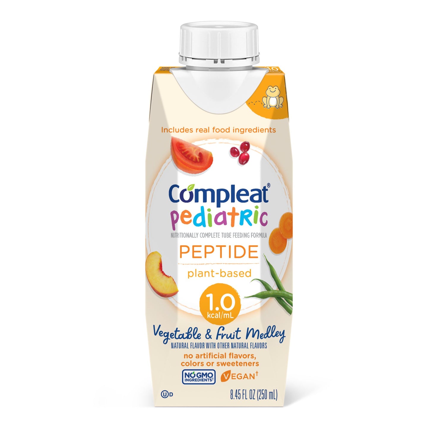 COMPLEAT PEPTIDE, 1.0 CAL PED VEG/ FRUIT MEDLEY 250ML (24/CS