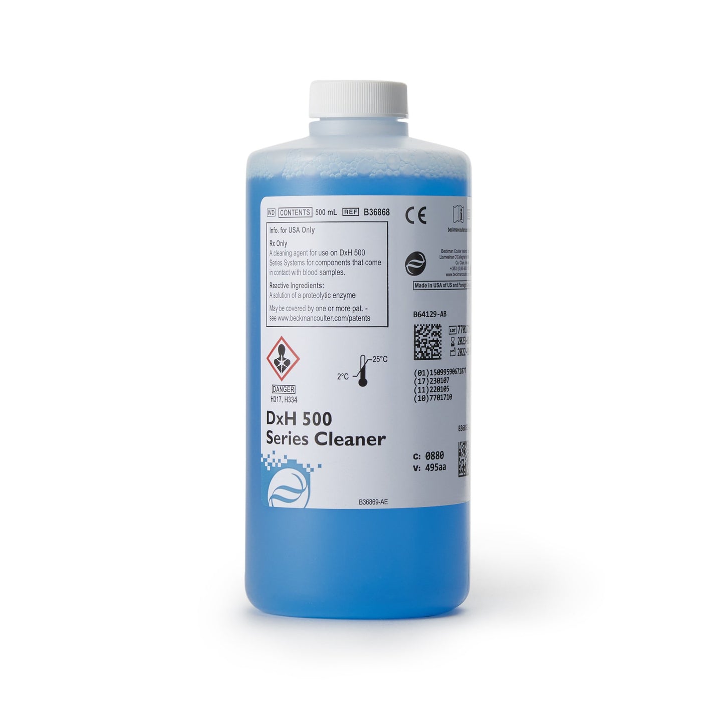 CLEANER, COULTER CLENZ DXH 500SERIES (0.5L/KT)