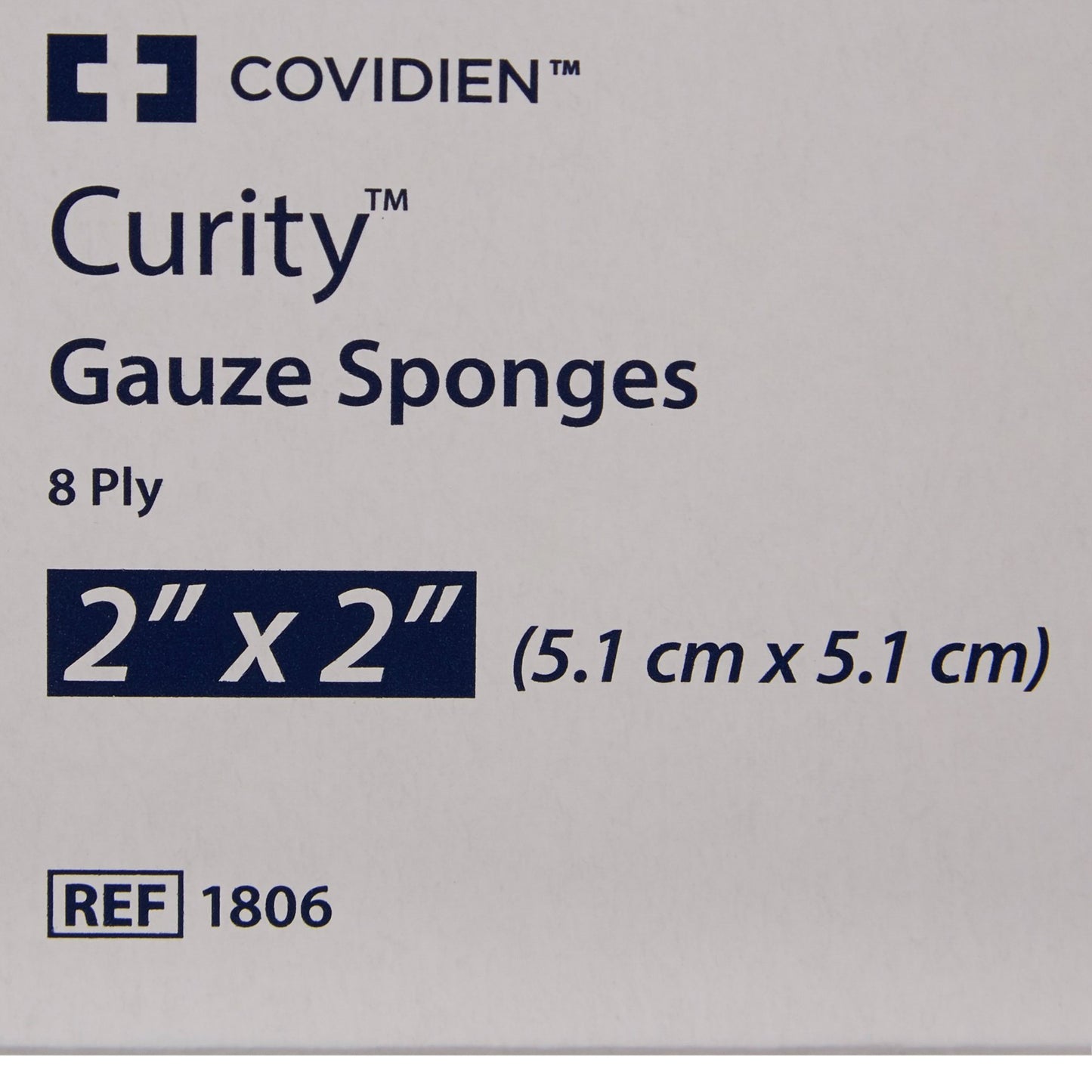 SPONGE, GAUZE 8PLY STR 2"X2" (2/PK 50PK/TR)