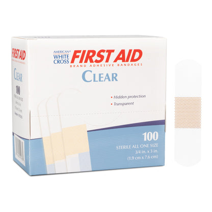 BANDAGE, ADHSV CLR 3/4"X3" (100/BX) DERSCI