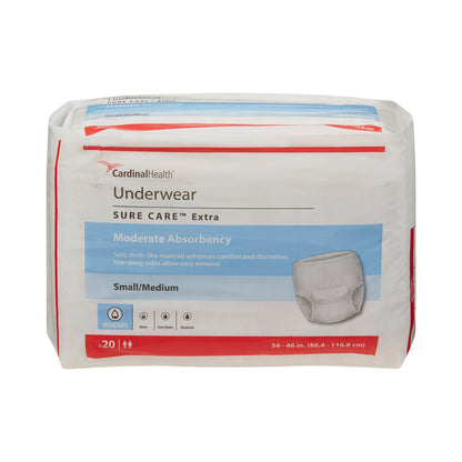 UNDERWEAR, INCONT PROT MED (20EA/BG 4BG/CS) KENICO