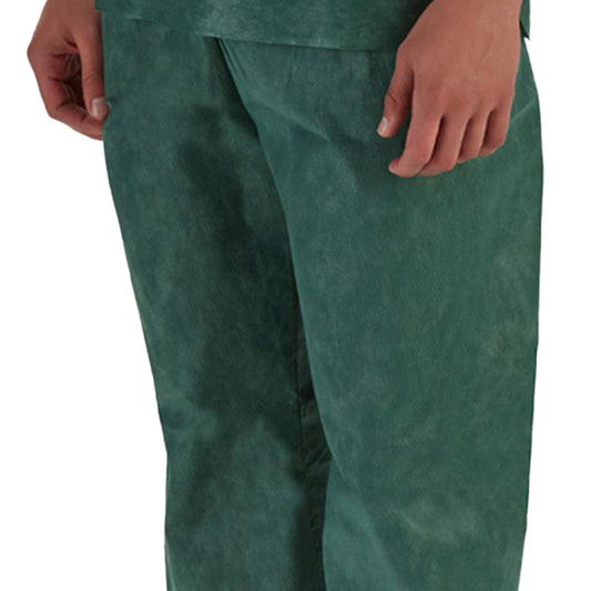 PANTS SCRUB GRN LG 30/CS NONWOVEN 36-38"